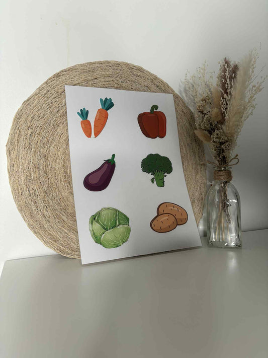 Affiche les légumes